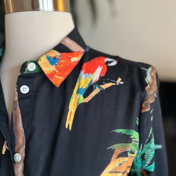 Sézane Pierro Blouse in Black Jungle x G.Kero NWT - Picture 7 of 8